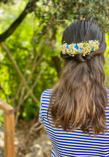 Coiffure mariage peigne fleuri