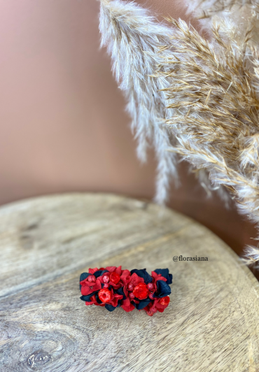 Barrette personnalisée fleurs