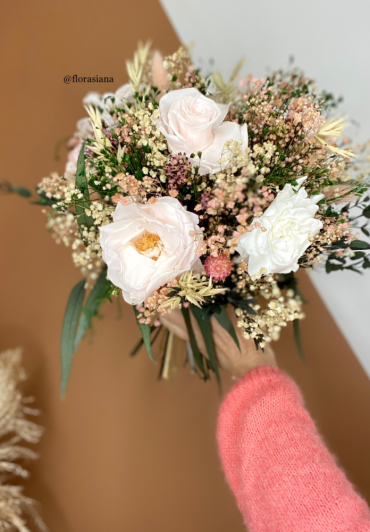 Bouquet de fleurs stabilisées