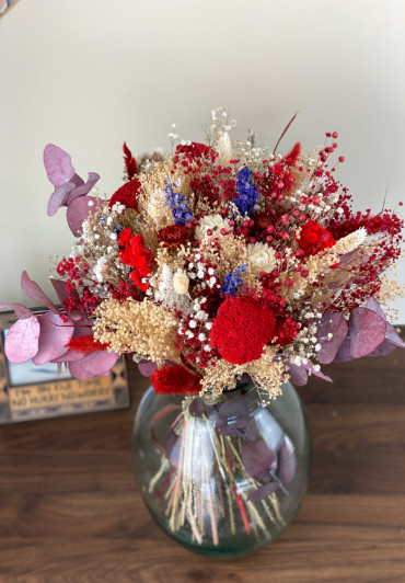 Bouquet de fleurs séchées françaises