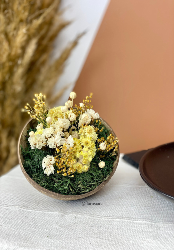 etoile de noix de coco naturel - Autour de la fleur : Accessoires de  décoration